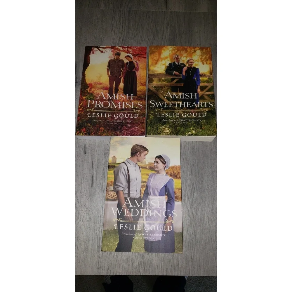 Leslie Gould Neighbors of Lancaster County Amish Series Books 1-3 Paperback Set